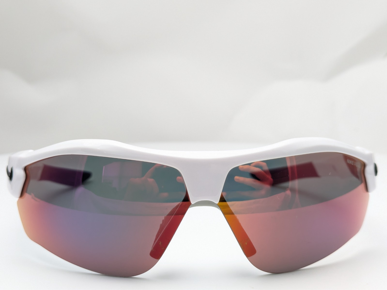 Nike Sunglasses Show X3 DN9252 107 White/Purple Frames w/ Field Tint Lenses 72mm