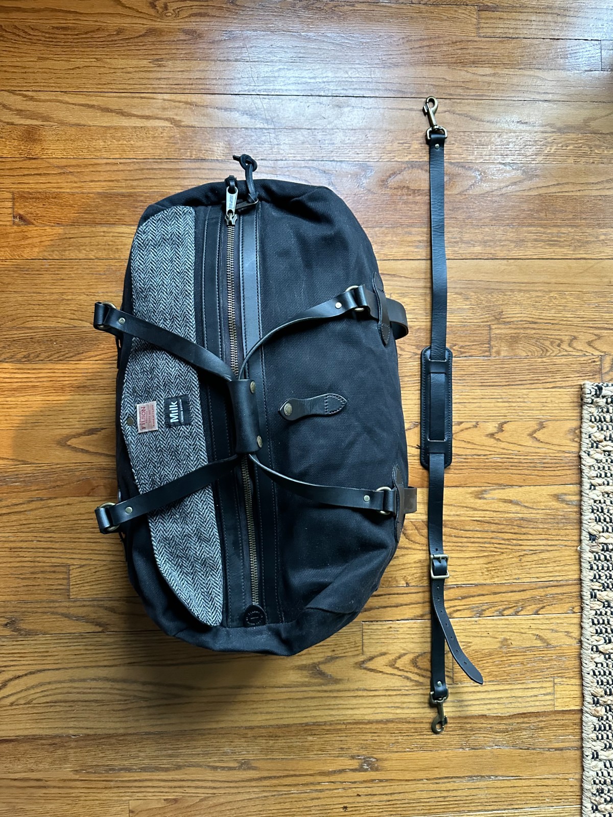 Filson Rugged Twill Medium Duffle Bag | Faded Black | Made in USA | Rare