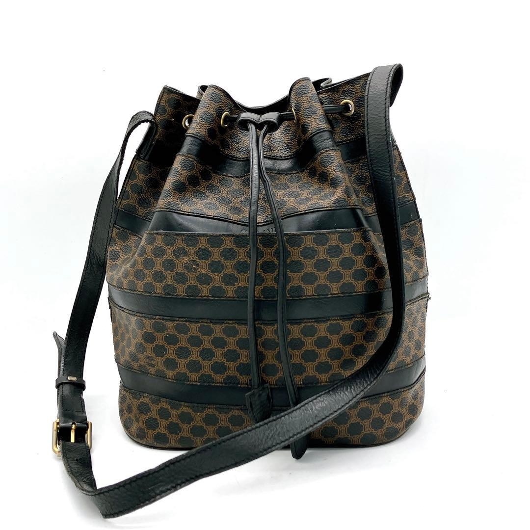 CELINE Shoulder bag Macadam Vintage Authentic From Japan used
