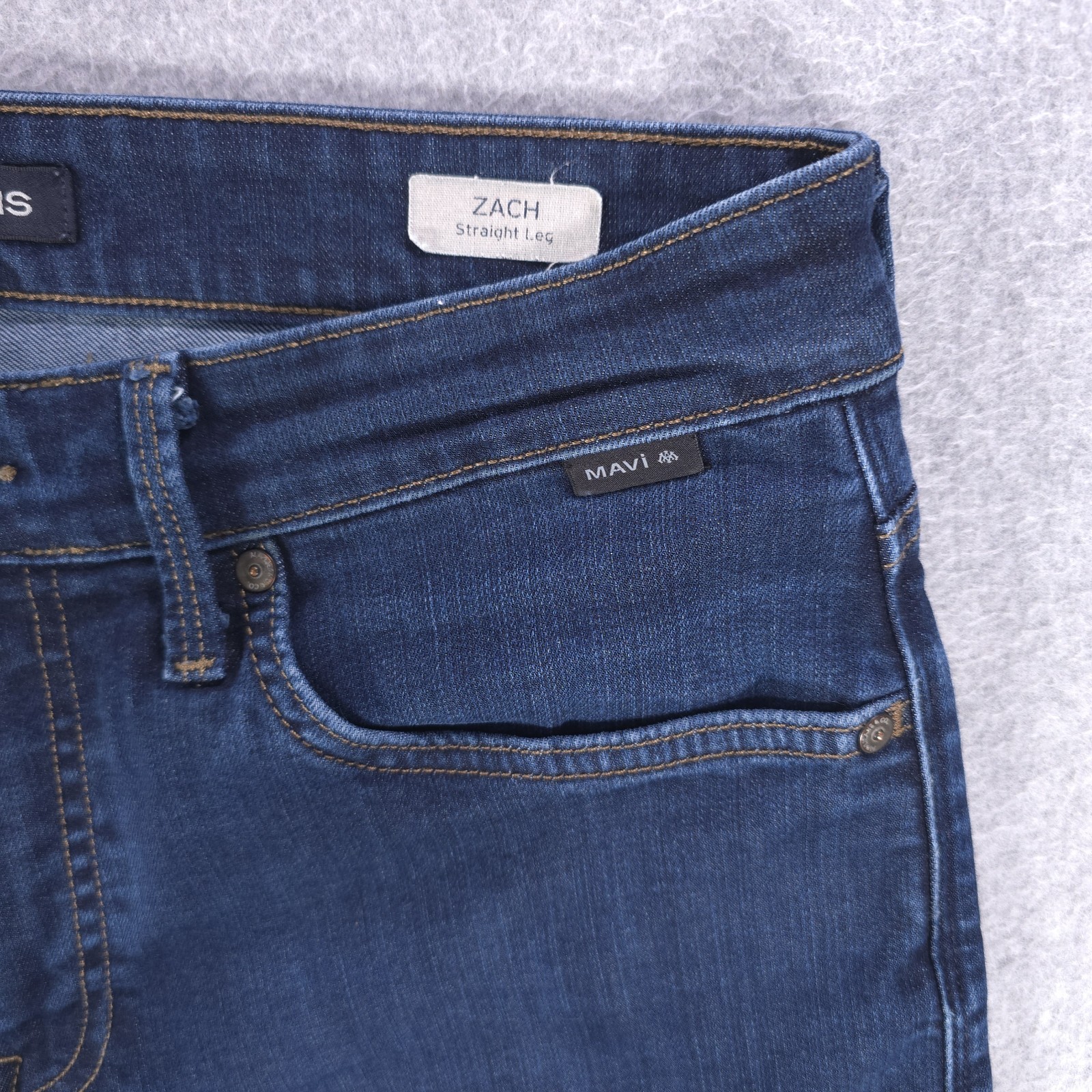 Mavi Zach Straight Stretch Flex Casual Denim Jeans Mens 32×30 (32×29)