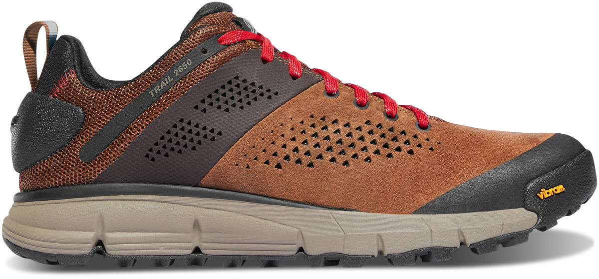 Trail 2650 Mens Hiking Shoes Brown Red Outdoor Trail Shoe