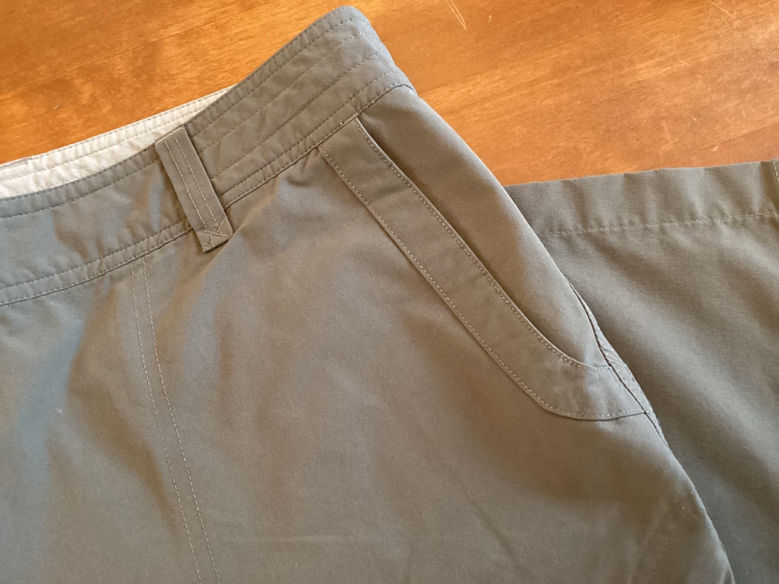 Ladies Rohan Crossover Light Green Walking Hiking Holiday Trousers, Size 16R