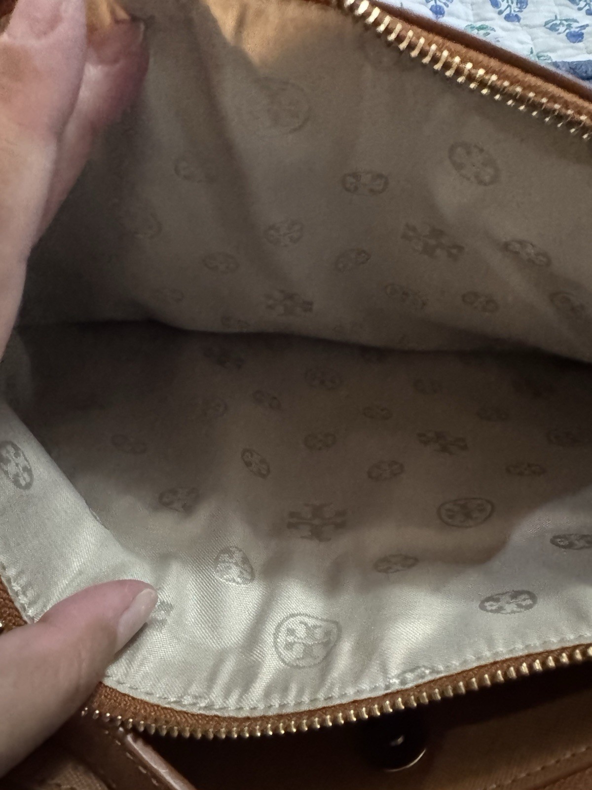 Tory Burch Robinson Medium Double Zipper Zaffiano