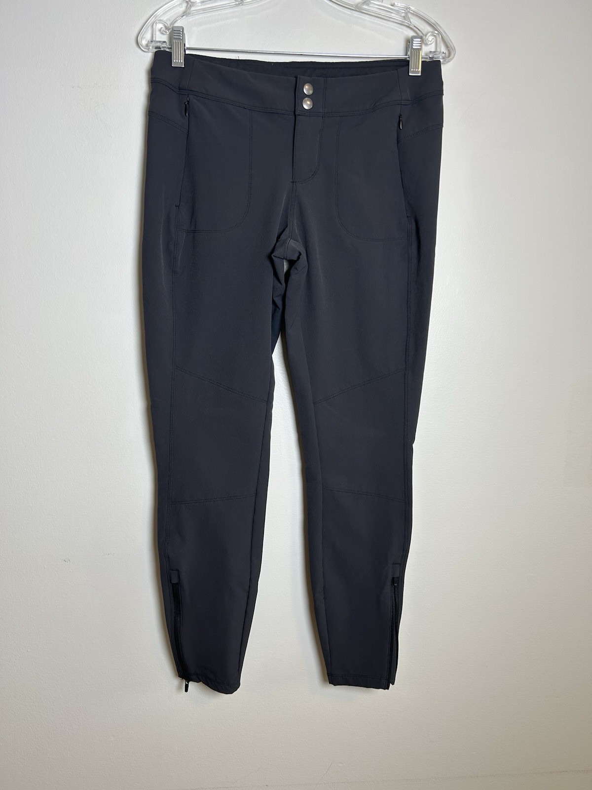 KÜHL Transcendr Pants Women 6 Gray Hiking Travel Zip Ankle Stretch Style 6321