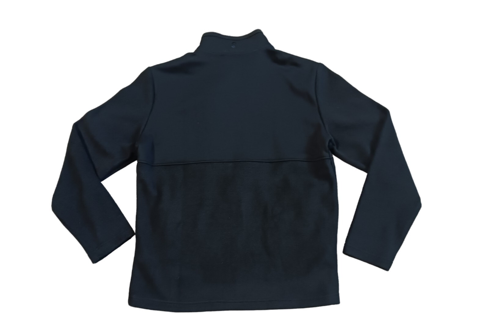 FREE COUNTRY Mens Jacket Jet Black Zip-Up Hang Out Fleece Size Small