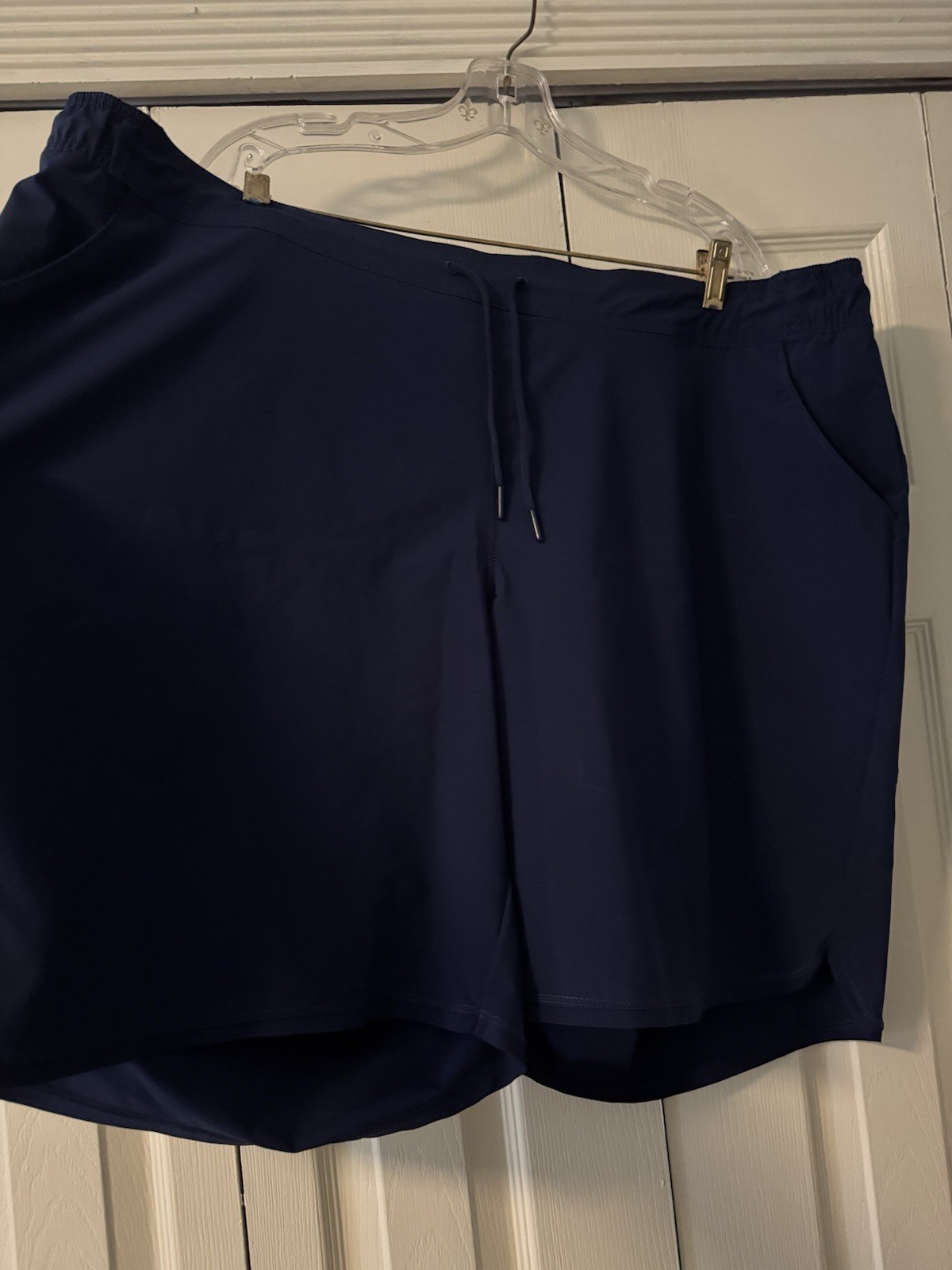 Women’s Lands End Sport Navy Swim Board Shorts 24 W Plus
