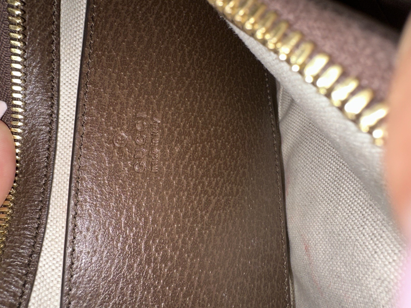 Gucci GG Jackie Small Ophidia Shoulder Bag Beige Brown Zip Dust Bag
