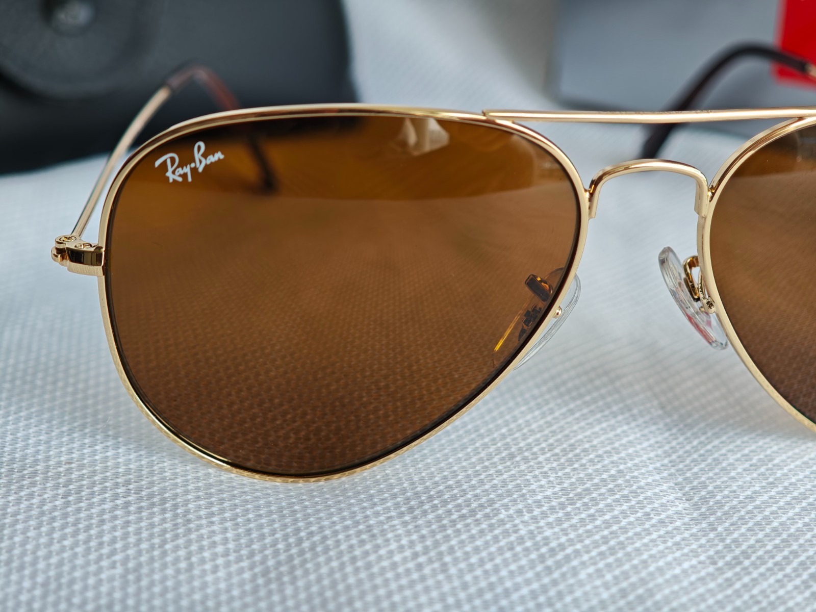Ray Ban Aviator RB3025 Sunglasses 58mm Brown Lens/Gold Frame