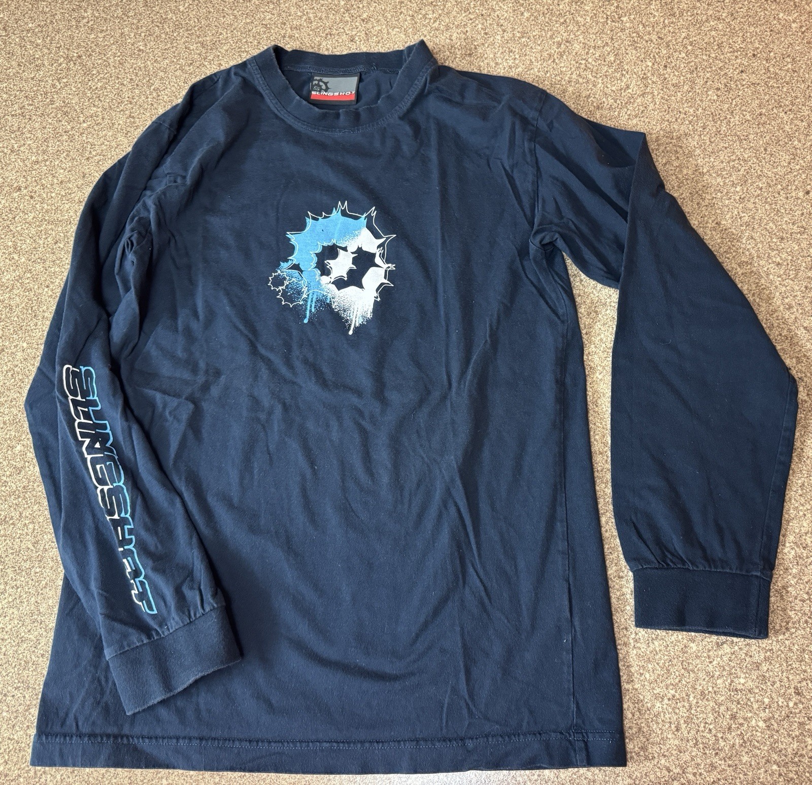 Slingshot Long Sleeve T-Shirt Size Medium Blue Color