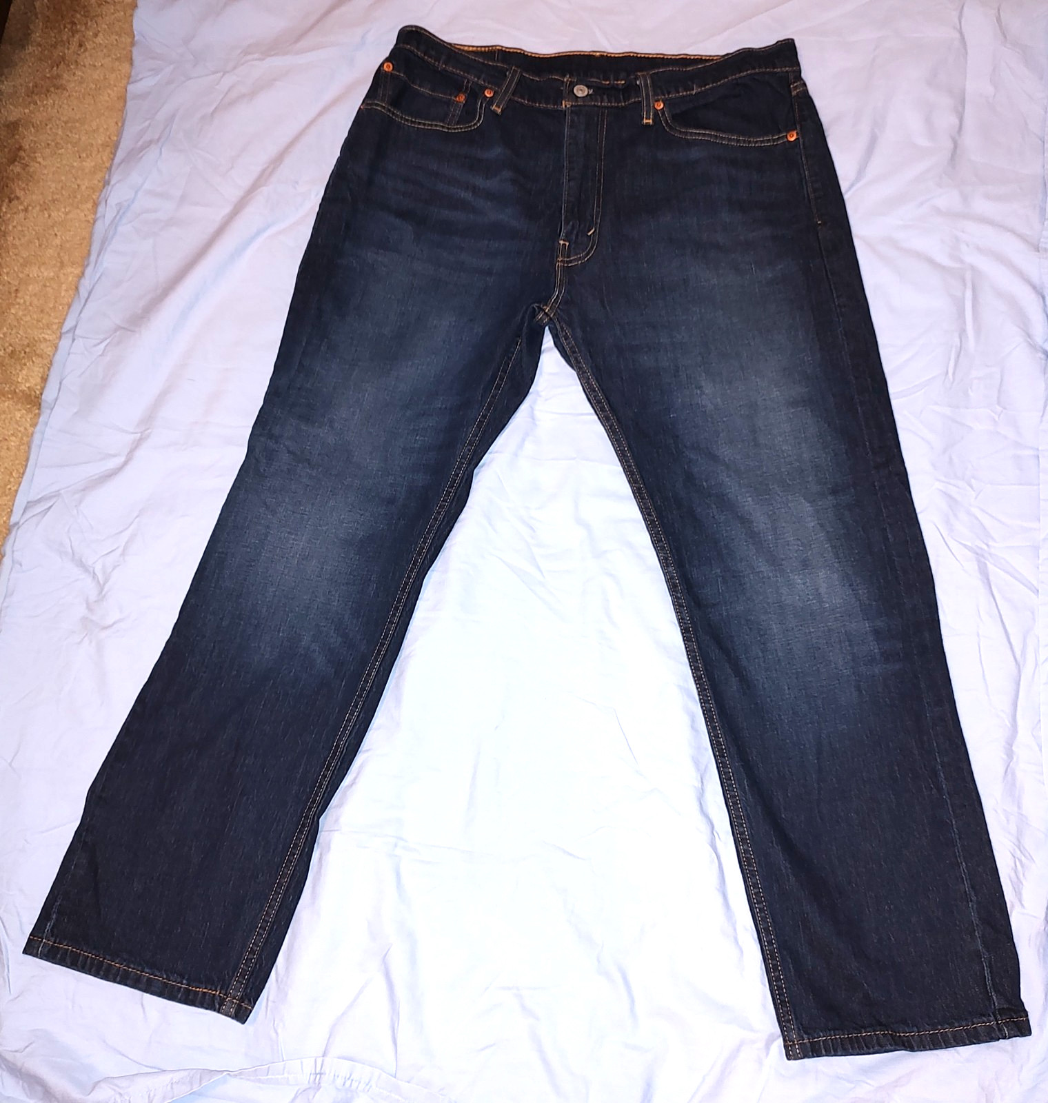 Levi’s Men’s 505 Blue Jeans 36W 30L No tags Good condition