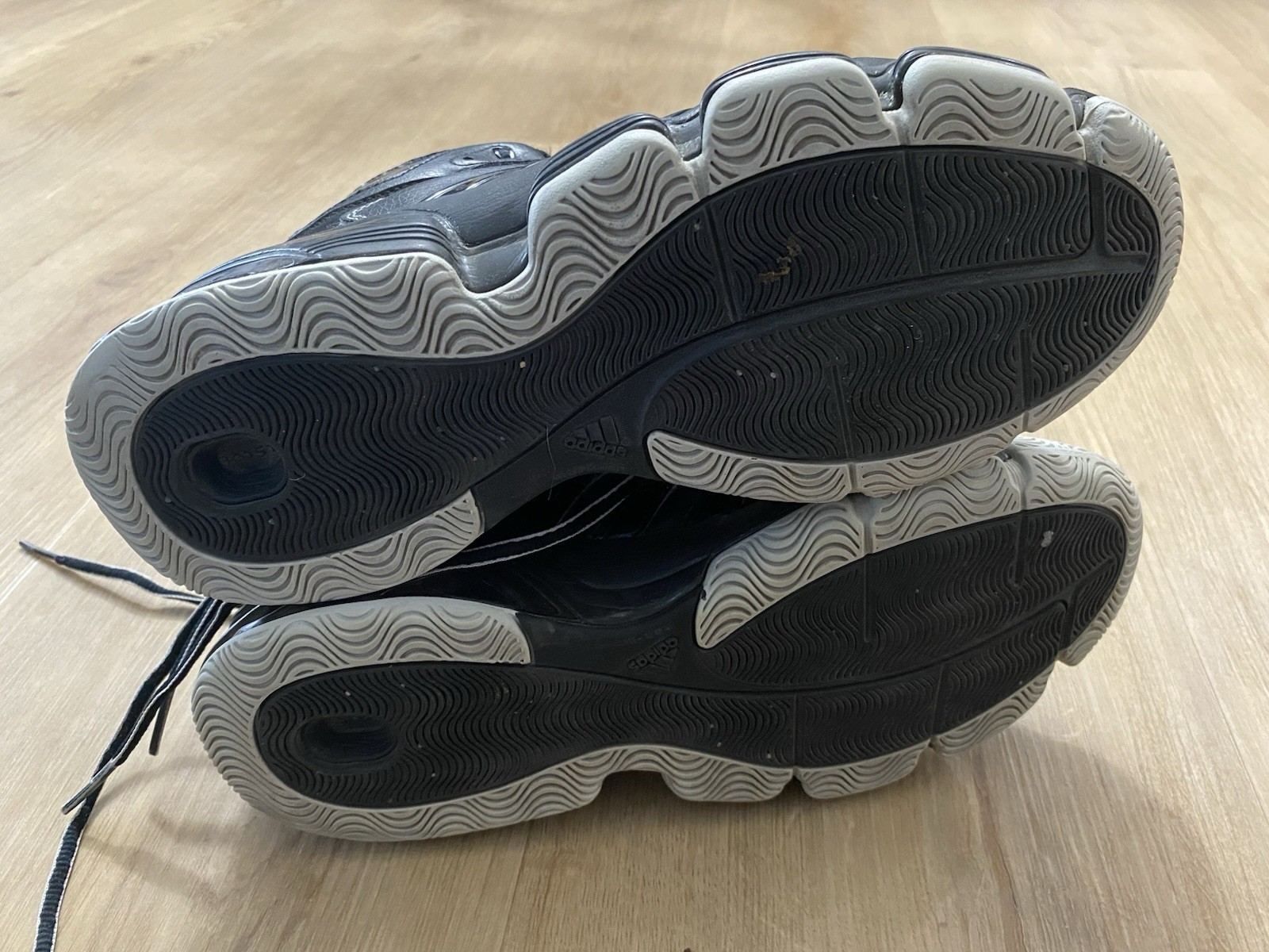 Adidas Retro Black/Grey Basketball Shoes Size 8.5 With Boost Technology
