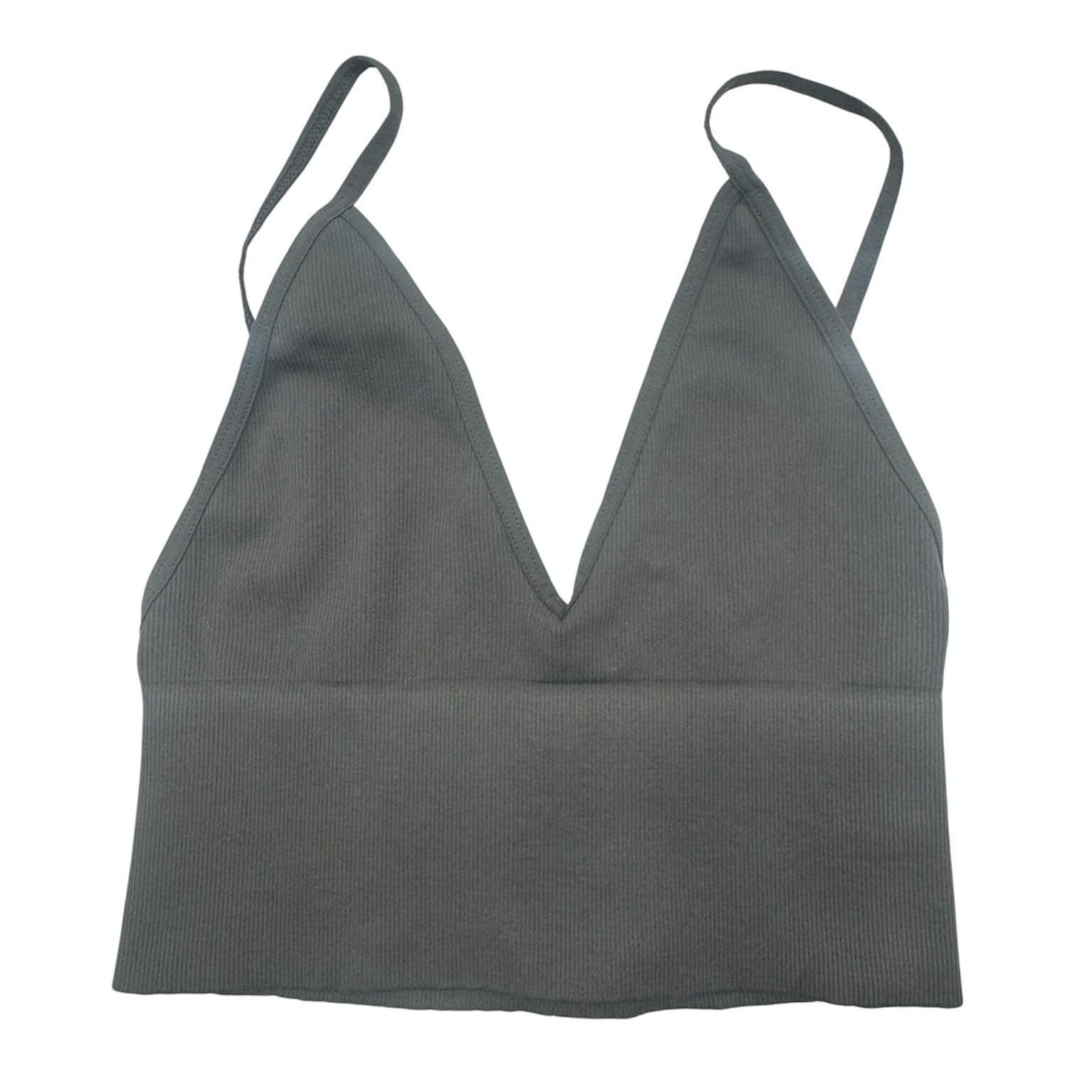 Free People Intimately Wireless Ribbed Knit Pullover Bralette XS/S Gray