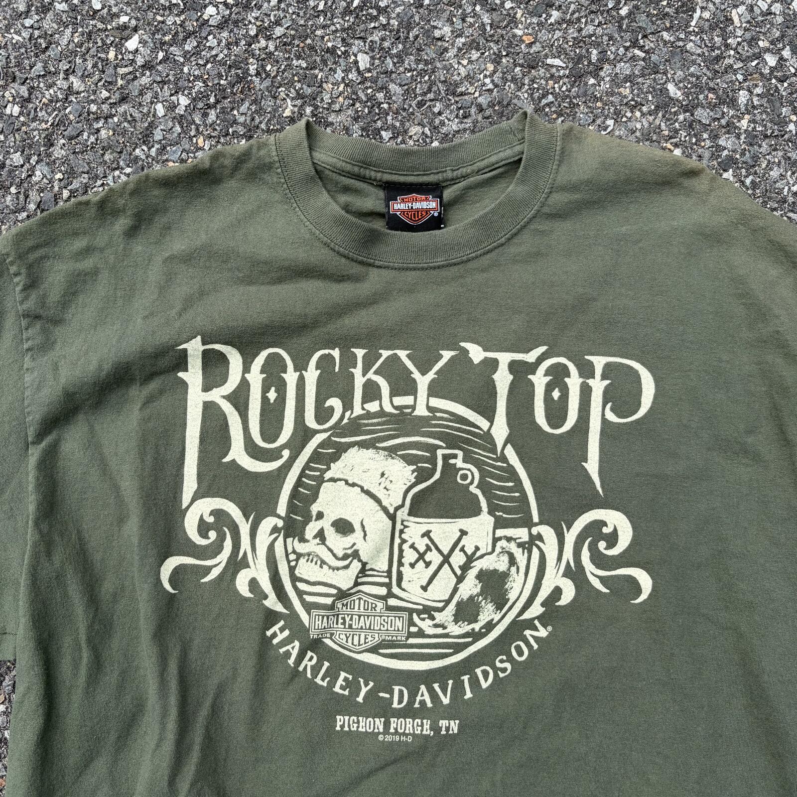 Harley-Davidson Rocky Top Graphic T-Shirt Olive Green Tall X