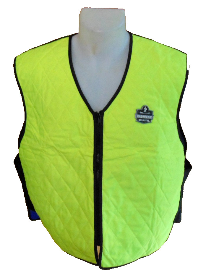 CHILL-ITS enanscious ergodyne 6665 Evaporative Cooling Vest Lime,black~XL