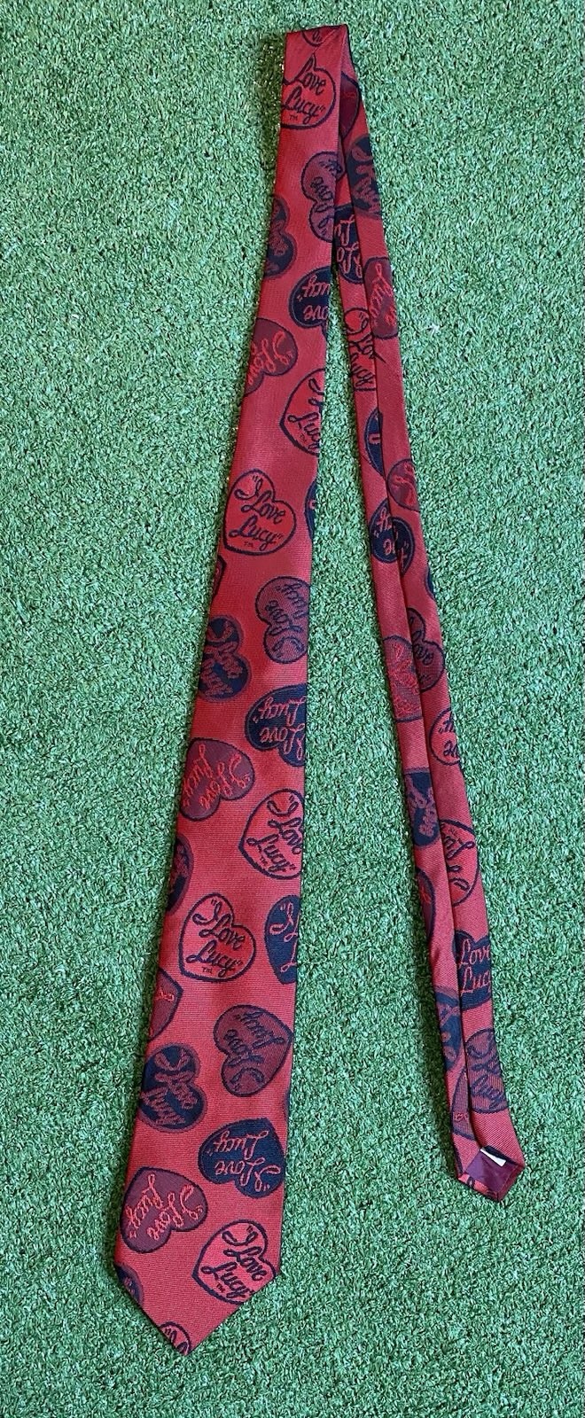 Vintage 90s I Love Lucy Mens Neck Tie All Over Print Ralph Marlin Lucille Ball