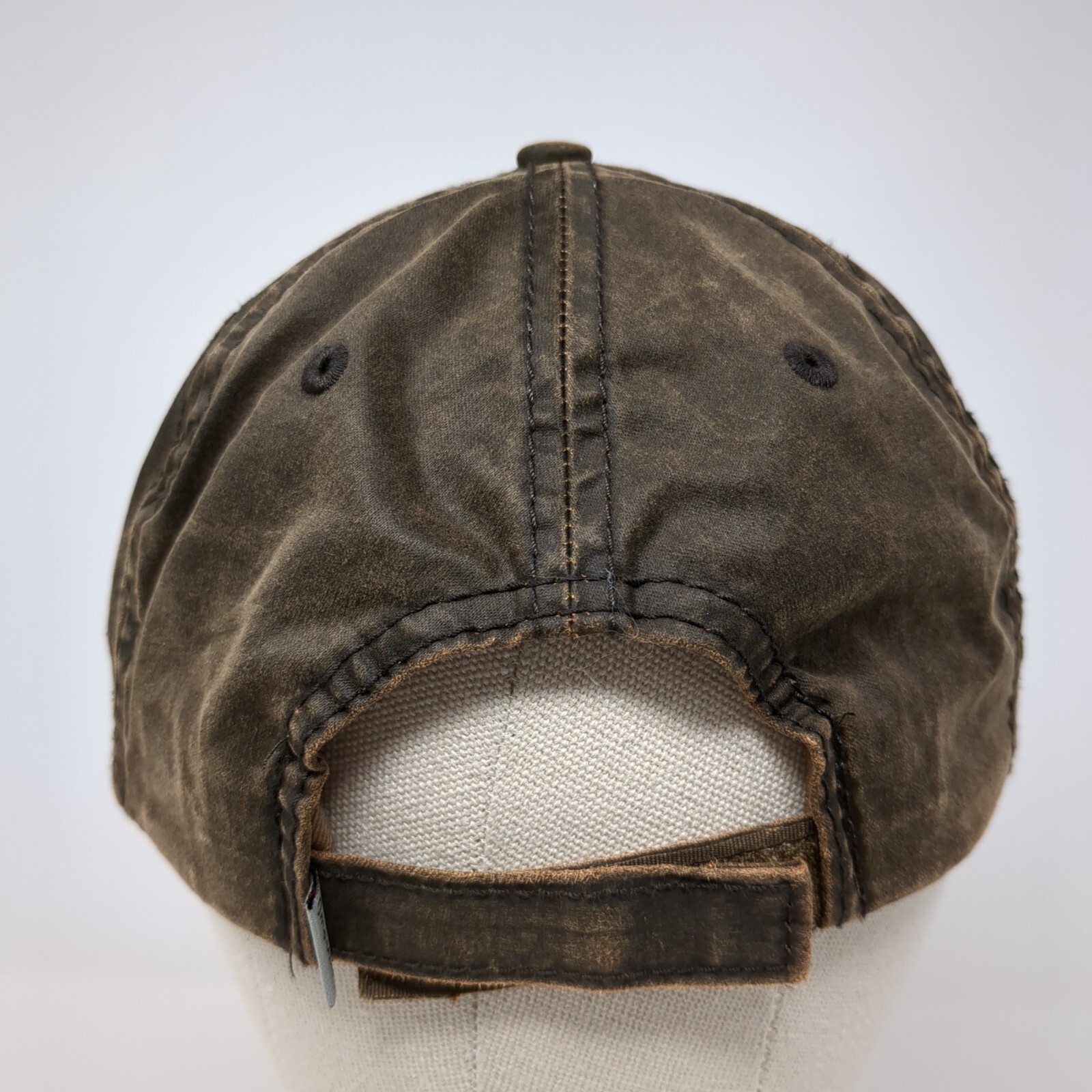 Defiant Whisky Strapback Hat Brown One Size Adjustable Embroidered Imperial