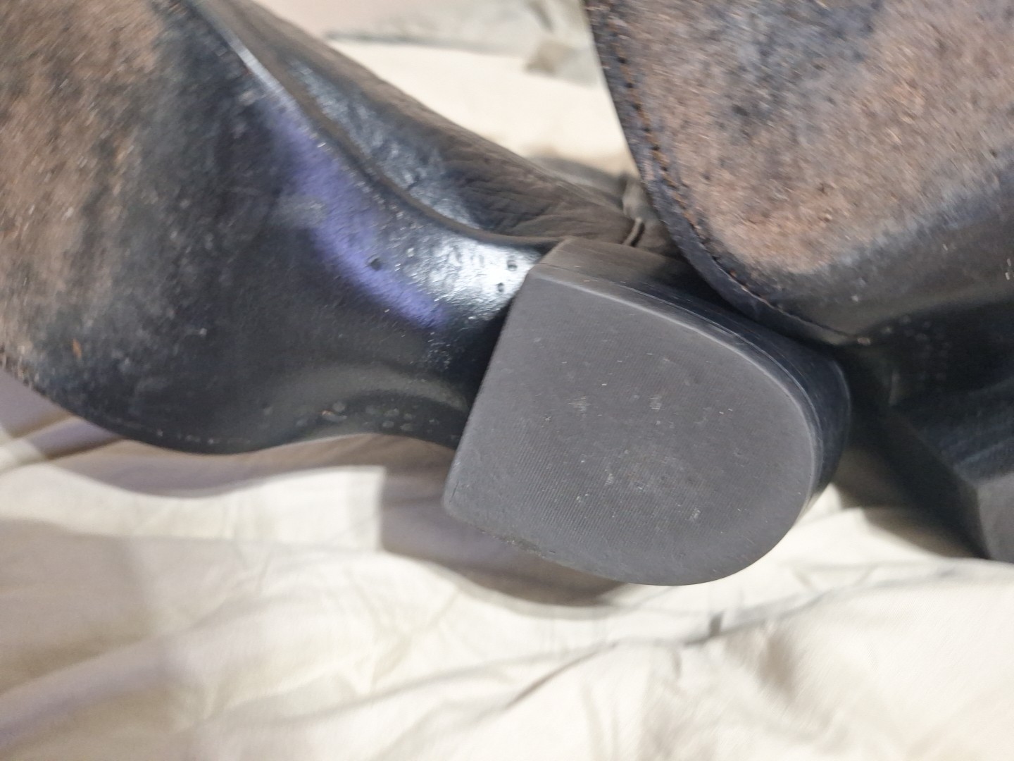 J Chisholm Cowboy Boots 8D, Exotic Ostrich Leg Leather, Excellent. Handmade USA