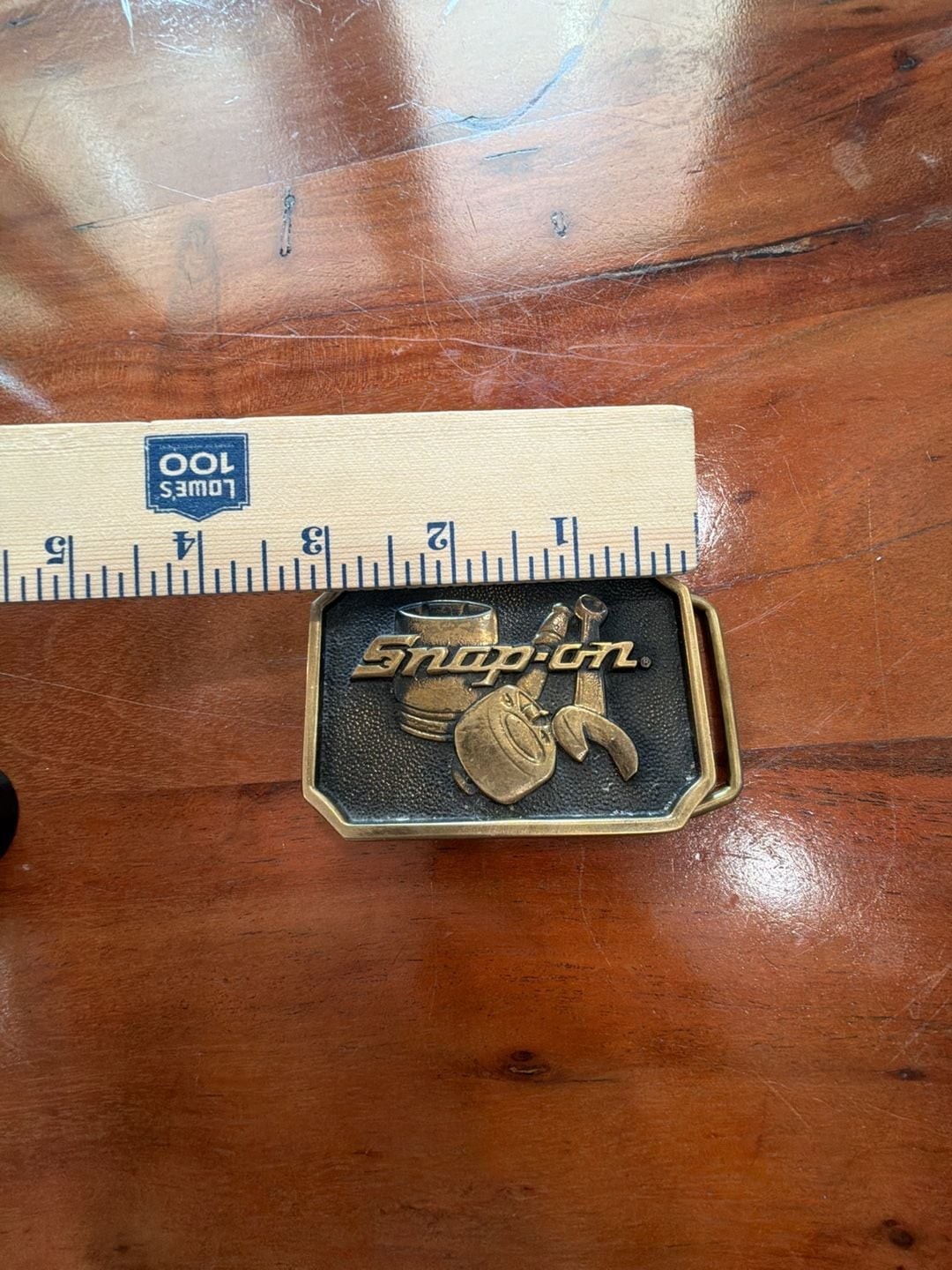 Vintage Snap-on Tools Brass Belt Buckle Model SPP-513