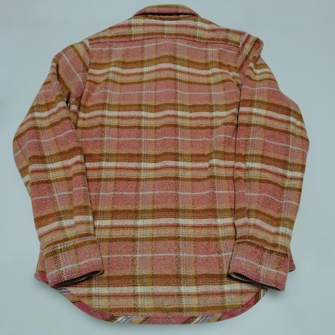 Nigel Kevon, 46 Made in Japan Flannel Shirt Pink Reversible Vintage