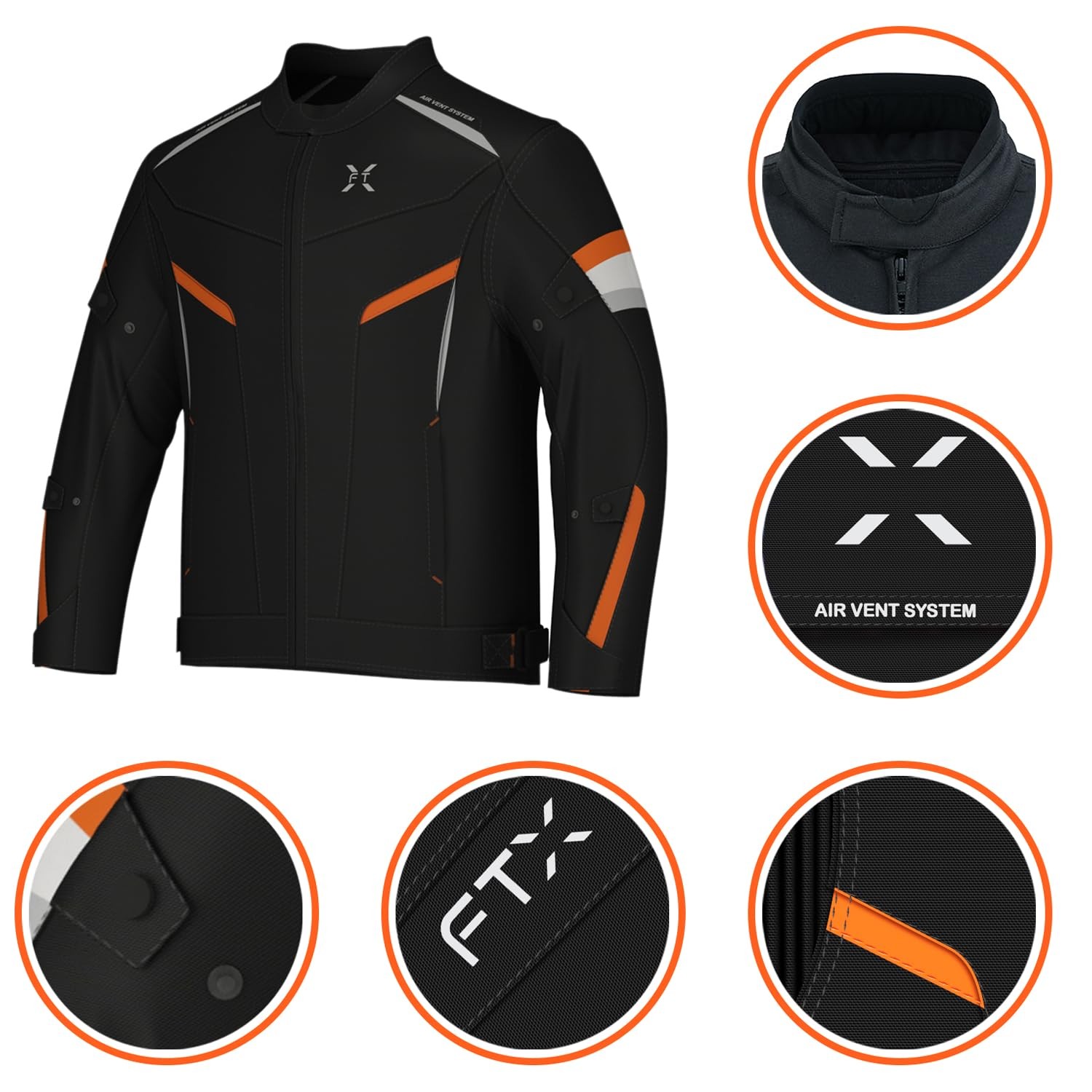 Motorcycle Jacket For Men, Motorcycle Full Body Protective Gear Armor, Mesh M…