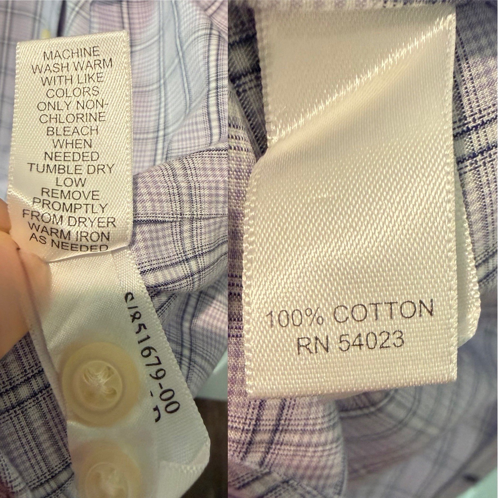 Banana Republic Non Iron Slim Fit Size 17-17.5 XL Button Up Shirt Light