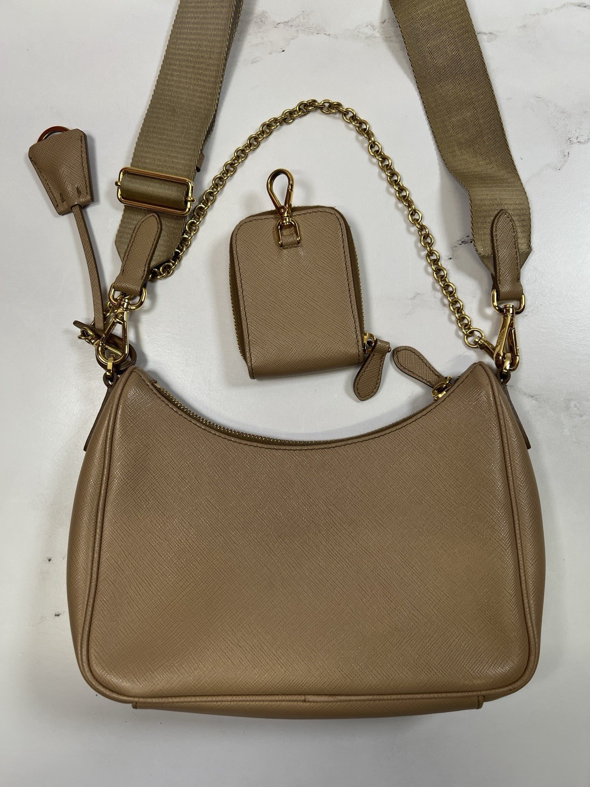 Prada Re-edition Reedition 2005 Saffiano Leather Shoulder Bag Crossbody Purse