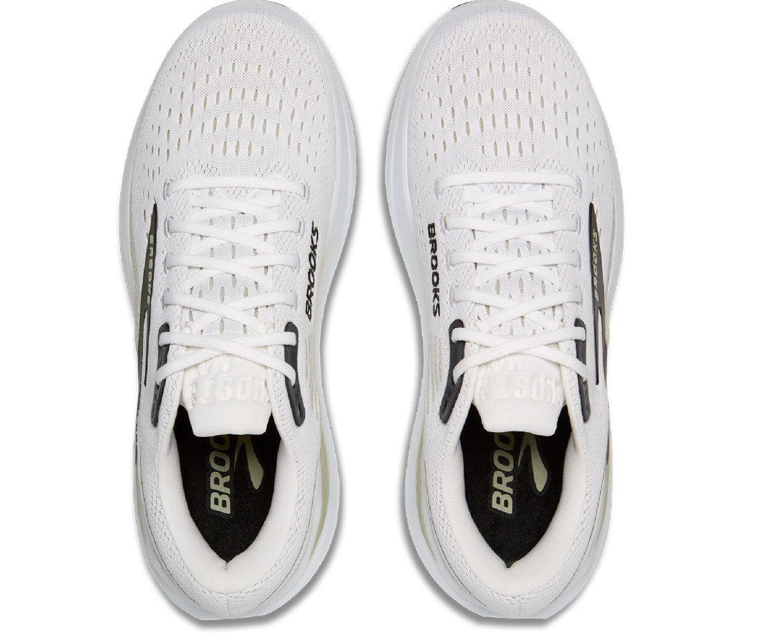 [ BIG SALE ] Men’s Brooks Ghost Max 3 Running Shoes – Bright White/Tea/Black