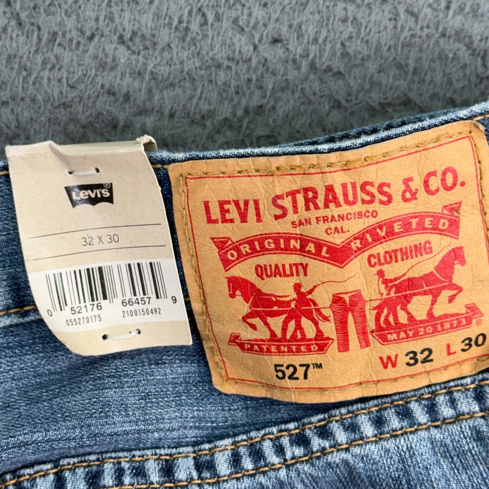 Levi’s 527 Slim Bootcut Jeans Men 32×30 Blue Medium Wash Denim Cotton 055270175