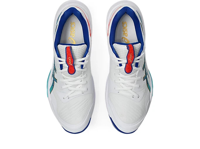 ASICS SKY ELITE FF 3 1051A093 960 White Asics Blue Volleyball Shoes