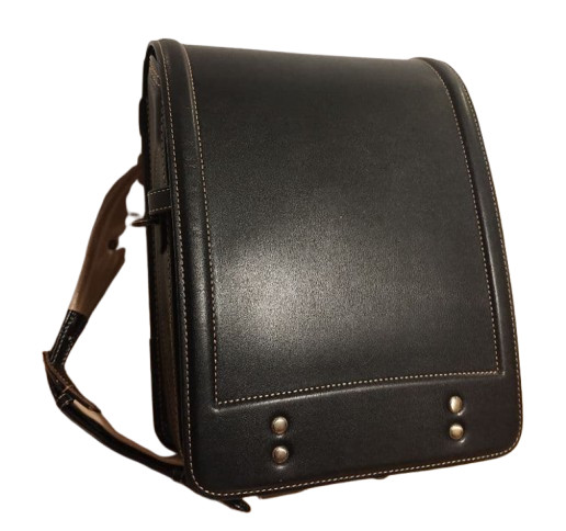 Tsuchiya Kaban Randoseru Leather Backpack Black Antique Model School Bag Japan
