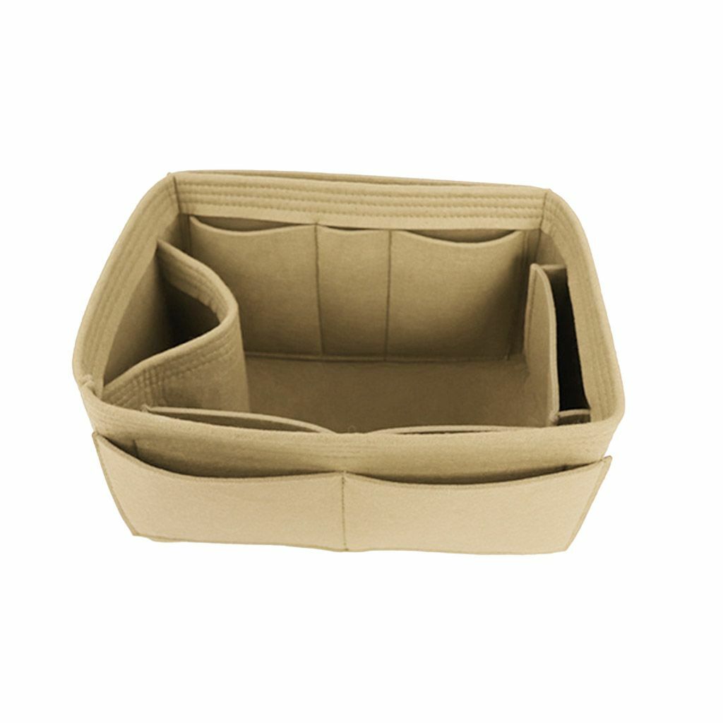 Large Multi Pocket Handbag Organizer Bag Purse Insert Bag Felt Fabric Liner Tote