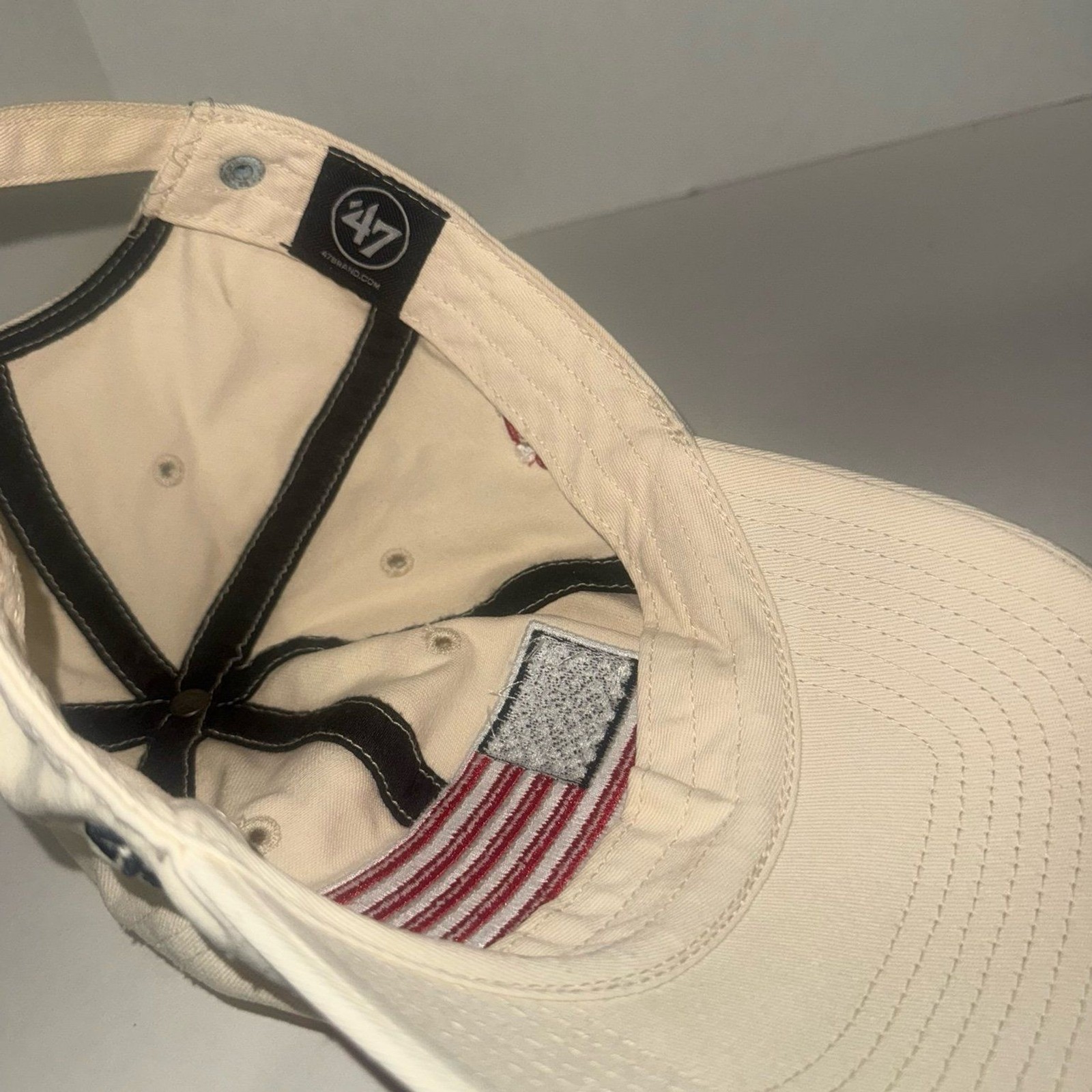 ’47 Brand OHT Operation Hat Trick Tan American Flag Hat Veterans United Cleanup