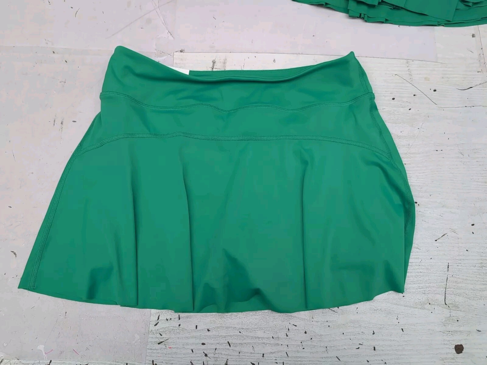 MM Lady Green 2 Pockets Stretchy Soft Moisture Wicking Tennis Skort Sz Lg AM14