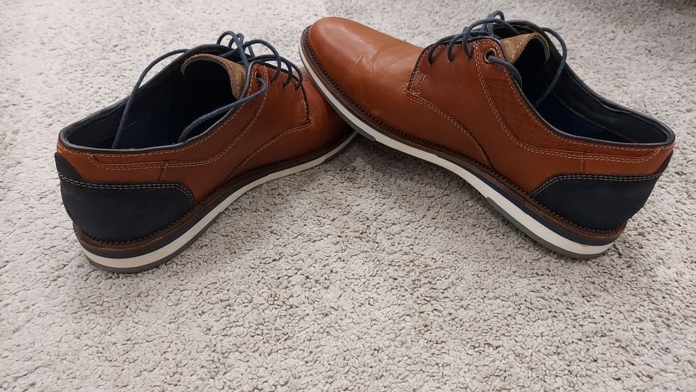 mens ecco heels brown leather 41