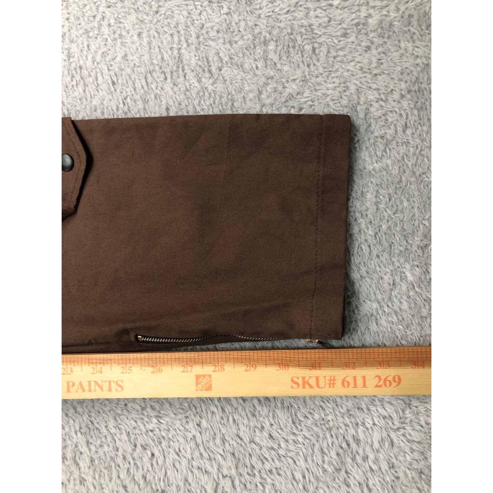 BoohooMAN Cargo Pants Men S (32×32) Chocolate NWT Fixed Waistband Relaxed Twill