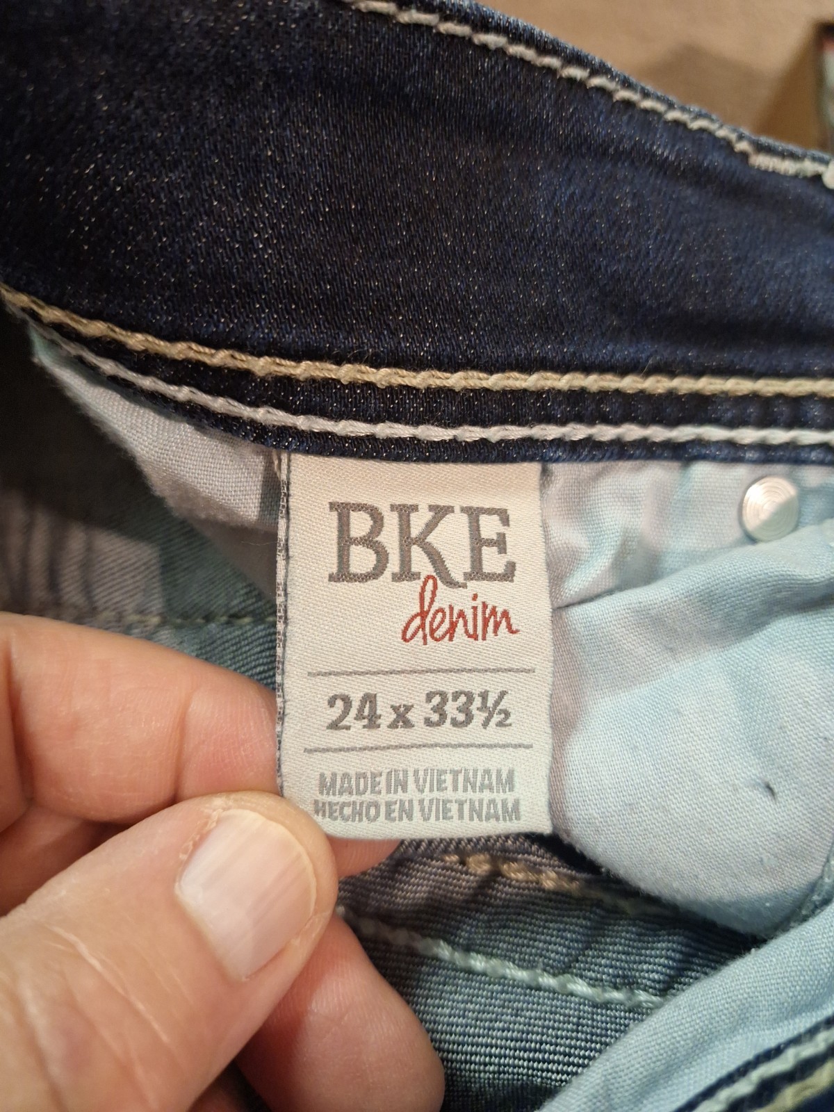 BKE Denim Women’s Pre-owned Jeans ~ Stella ~ Stretch/Skinny Jeans Size 24 × 33.5