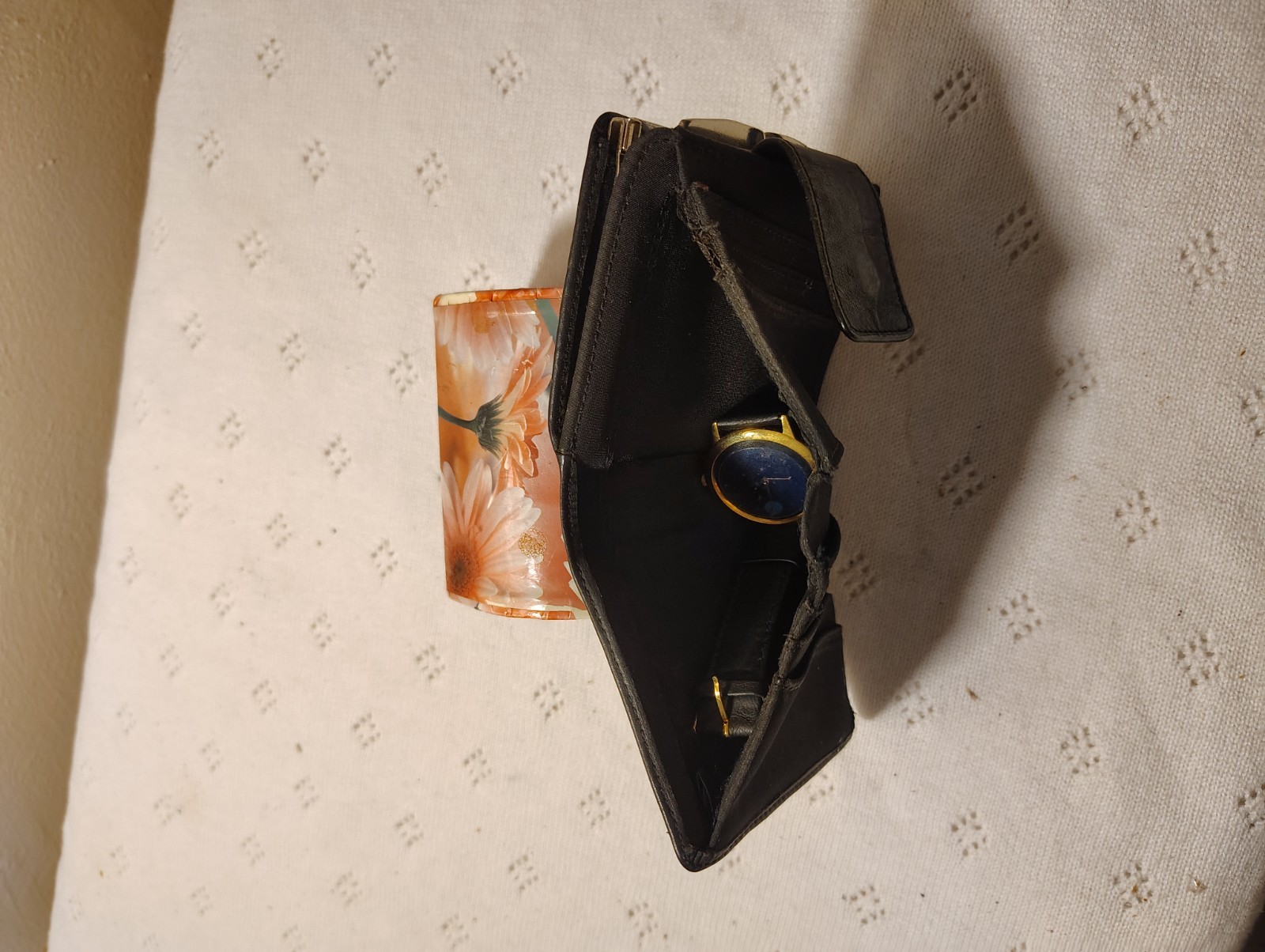 Genuine Leather Men Wallet w 8 Card Slots Coin Pocket Bill Pockt Leathr Direct