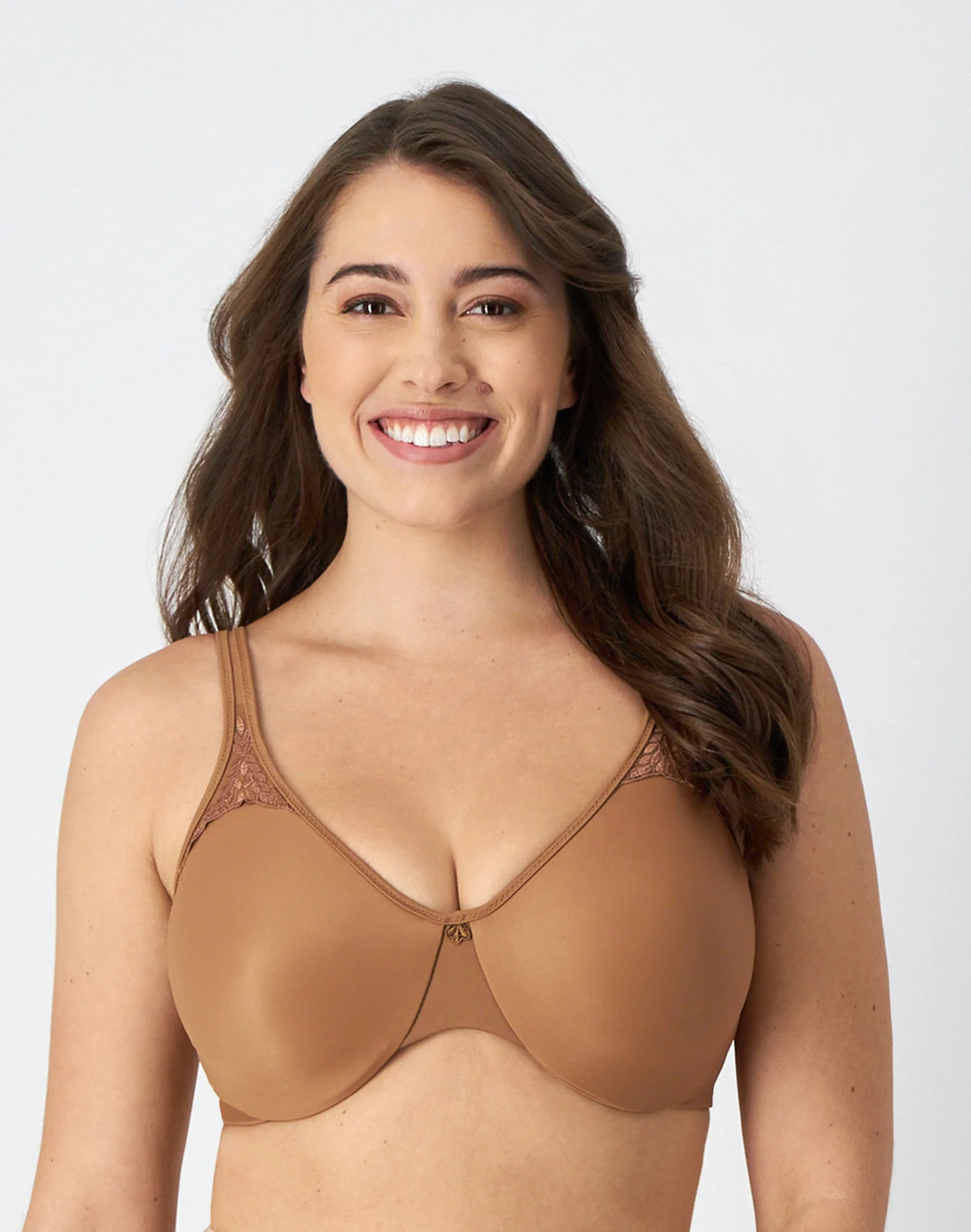 Bali Underwire Bra One Smooth U Ultra Light Illusion Neckline Convertible Women