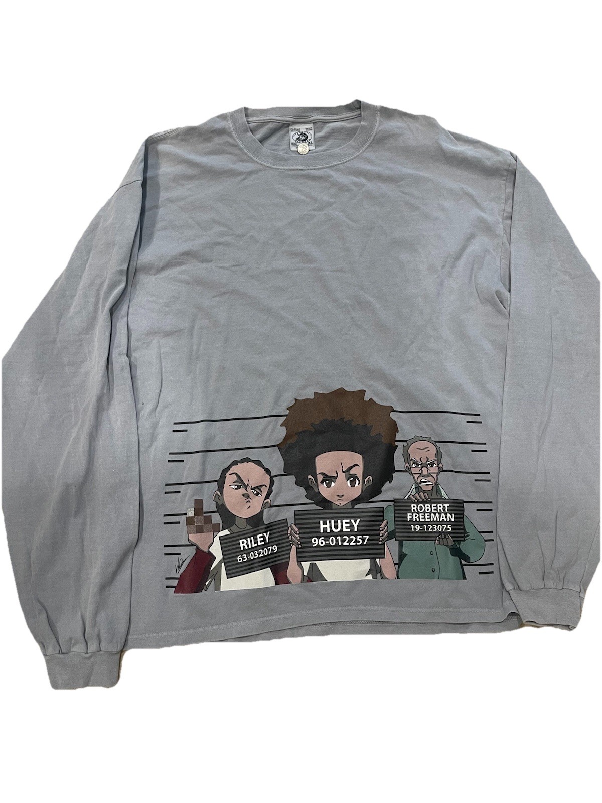 Vintage VTG 2006 The Boondocks Promo Cartoon Network Adult Swim Longsleeve XL