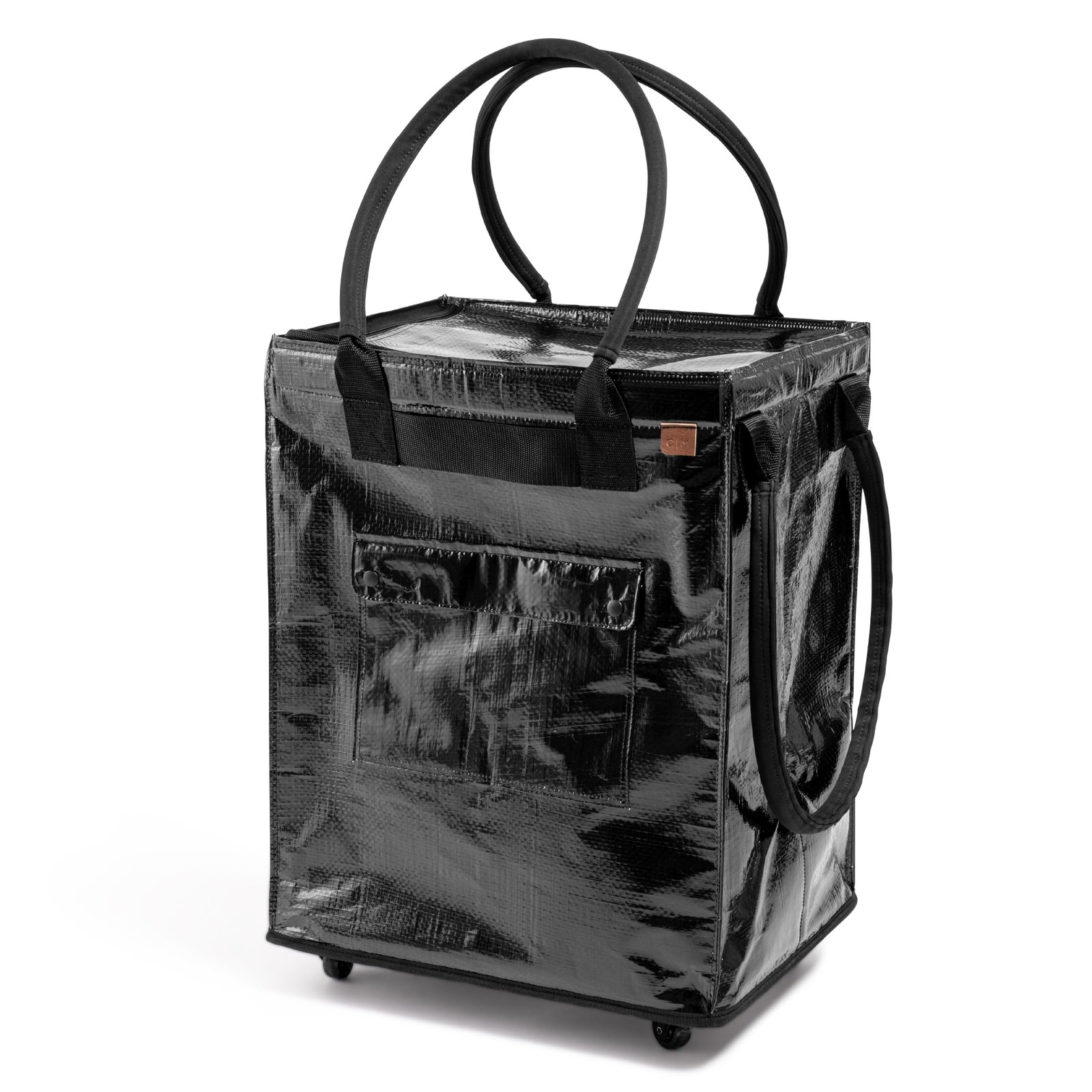 CleverMade Hauler Rolling Tote Bag 90L Collapsible Portable Shopping Cart with W
