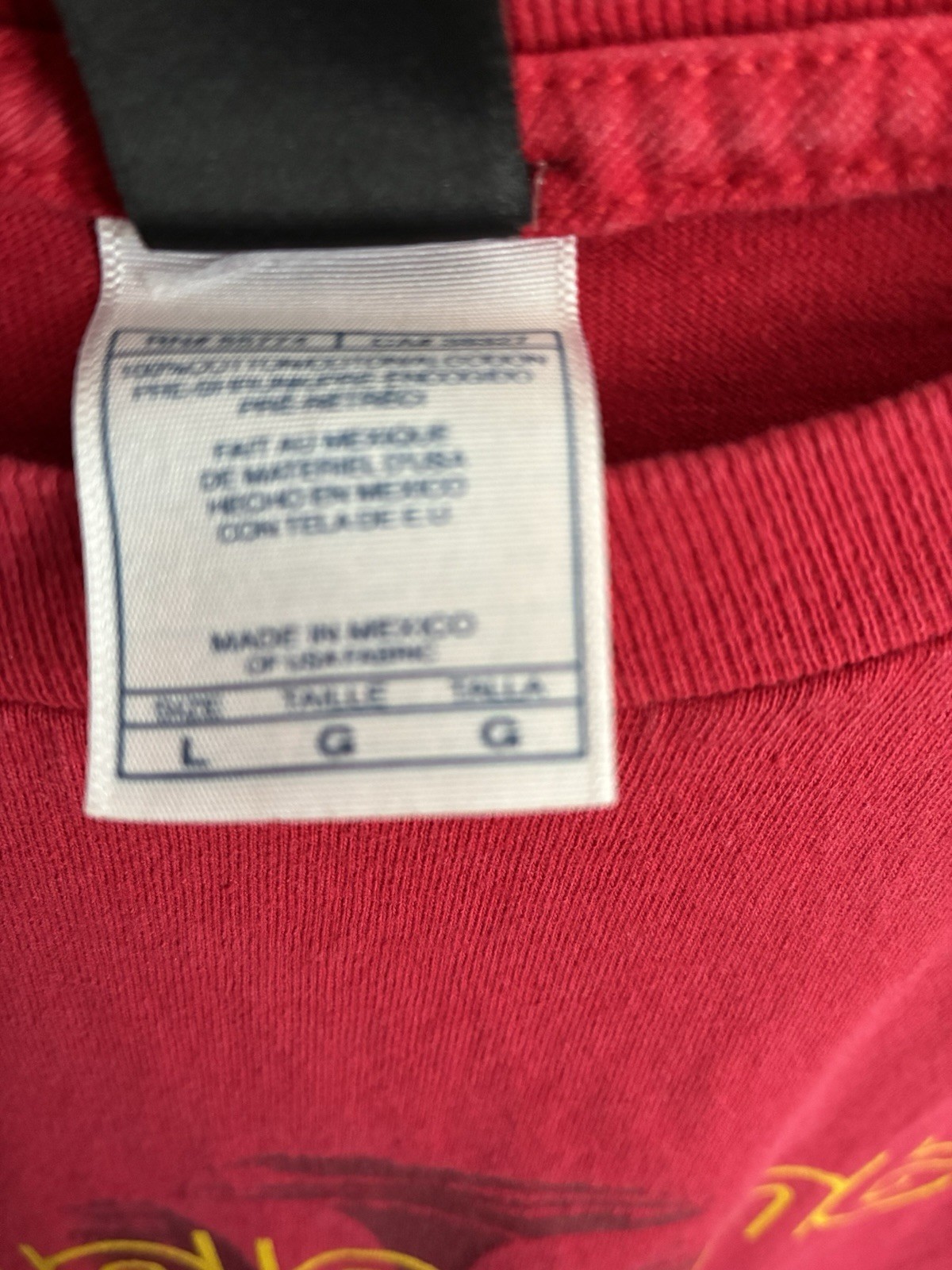 Hurley Men’s Red Graphic Logo Tee L Cotton Crew Neck Short Sleeve