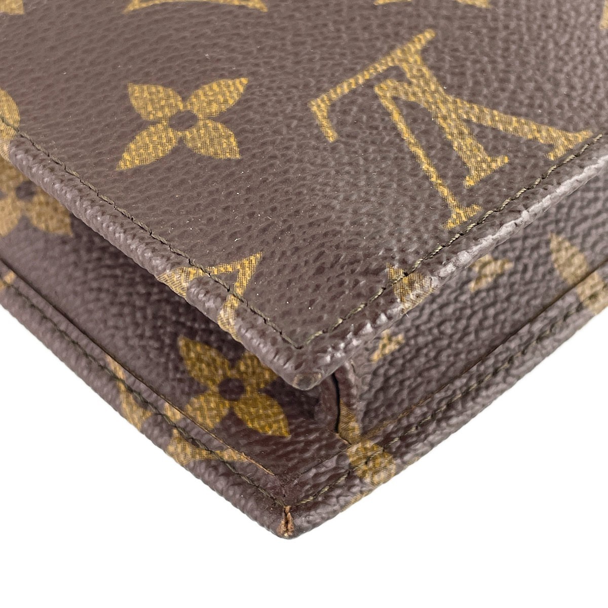 Louis Vuitton Monogram Pochette Rabat 23 Leather Brown Clutch bag 4724