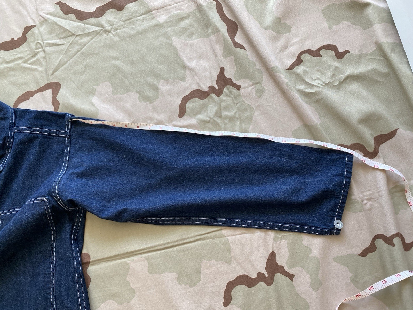Mash Osaka Reproduction US ARMY WWII M-35 Denim Pullover Jacket Small MOC