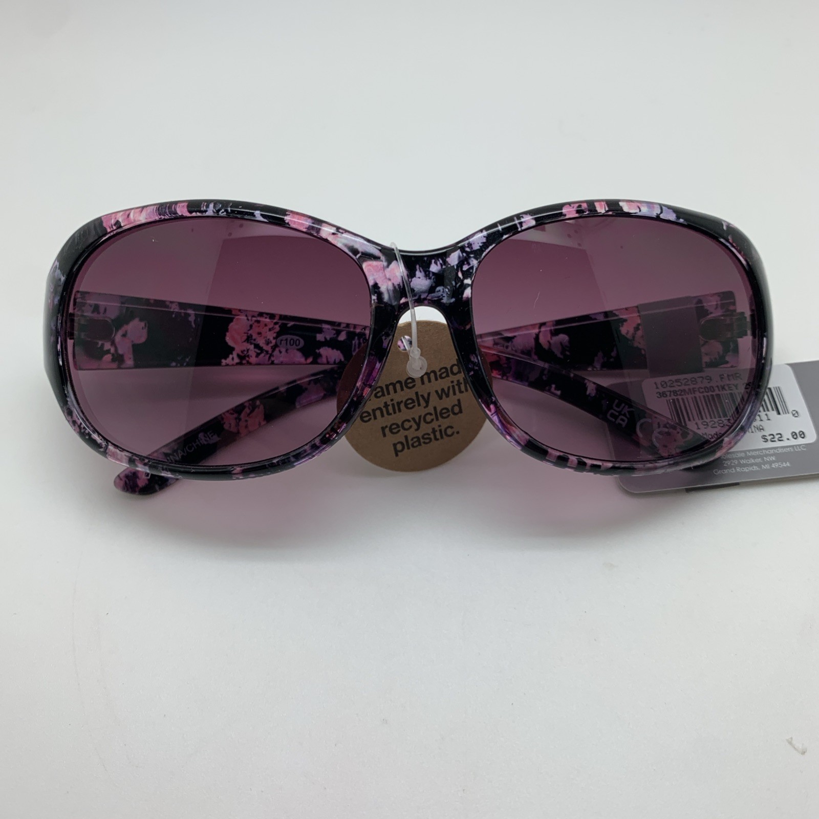 Falls Creek SUNGLASSES 36782MCF001 Floral With Pink Lens By FOSTER GRANT