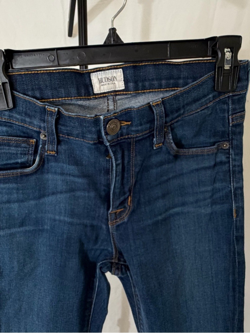 Hudson Nico Super Skinny Mid-Rise Jeans | Dark Wash | Size 26