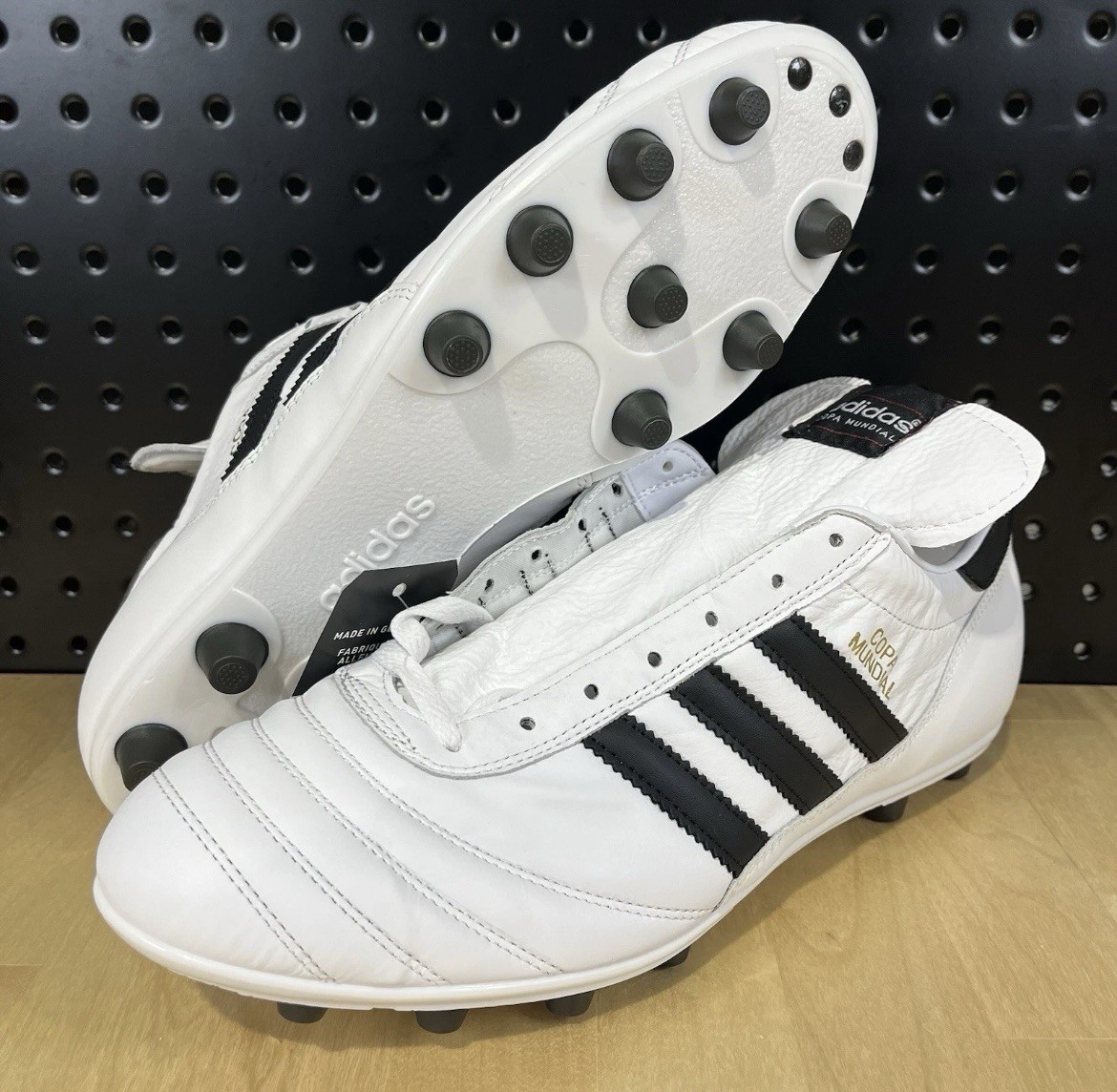 Adidas Copa Mundial Leather Soccer Cleats ID4050 Men’s Multi Size White Black