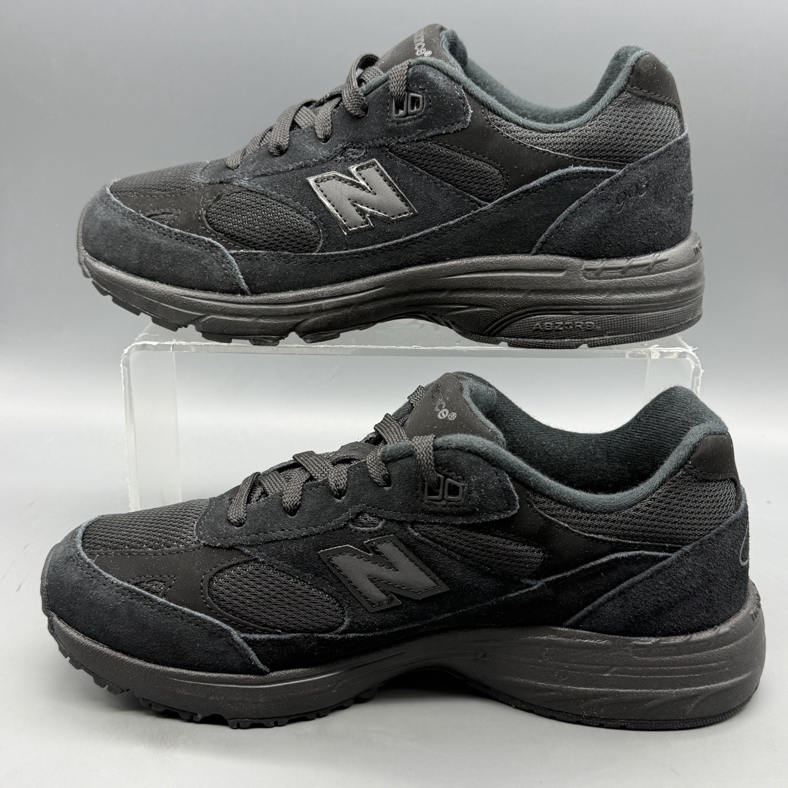 NEW BALANCE 993 Running Shoes Casual Triple Black Mens & Boys 6 Women’s 7.5 NWOB
