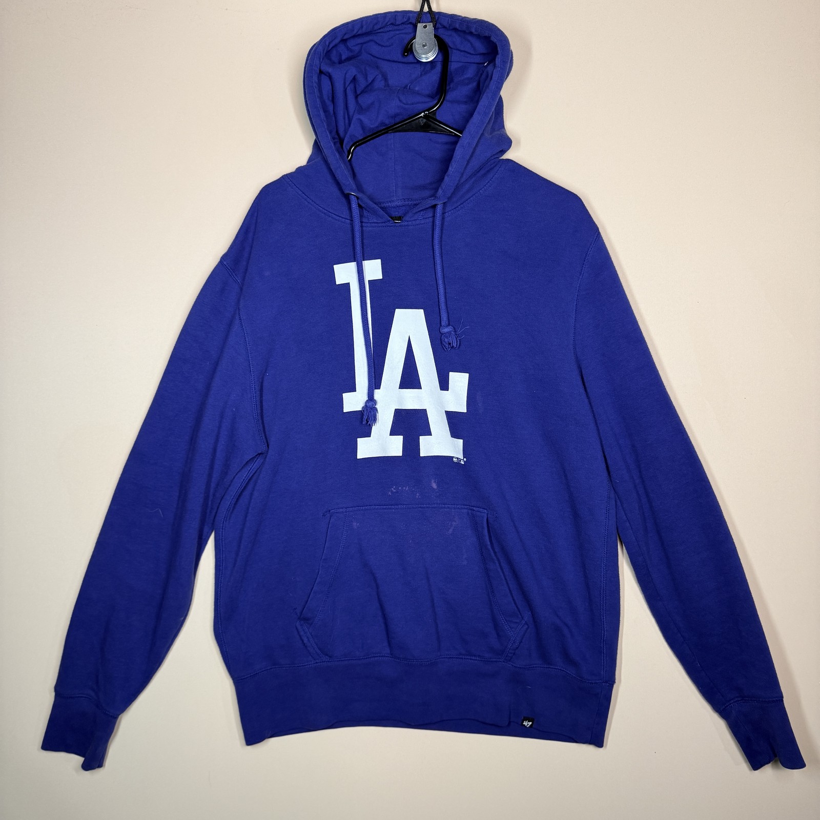 47 LA Dodgers Blue Oversized Pullover Hoodie Hoody Men’s Size Large L