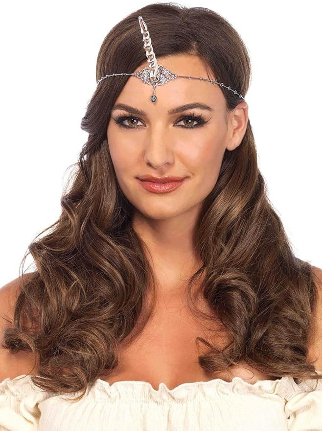 Leg Avenue 2153 Silver Unicorn Horn Head Piece (Silver;One Size)