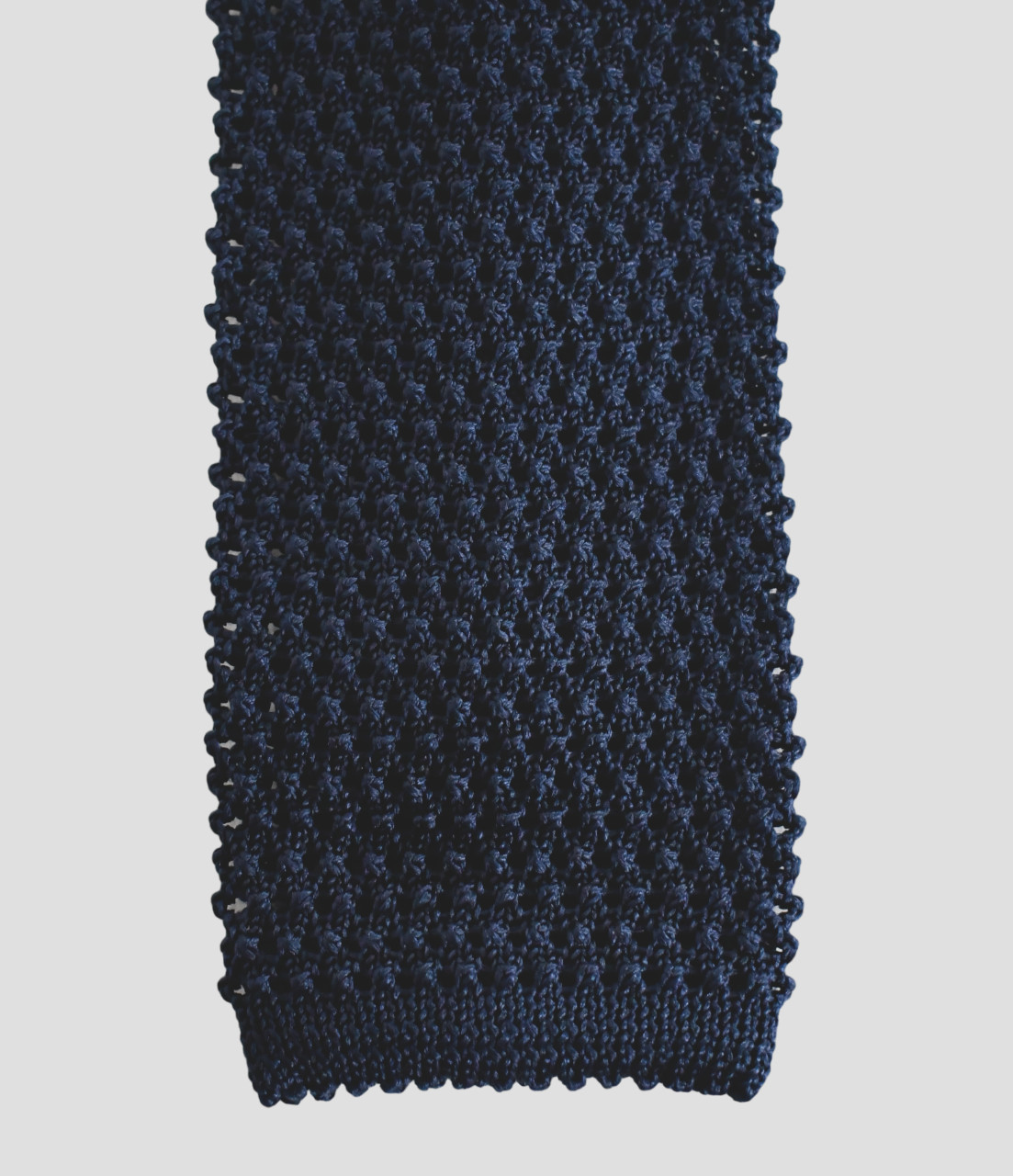 NEW PETER MILLAR COLLECTION “Barch” Dark Navy 100% SILK KNIT Long Neck Tie ITALY
